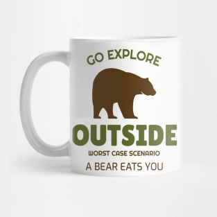 Go Explorer, Worst Case Scenario A Bear Eats You Mug